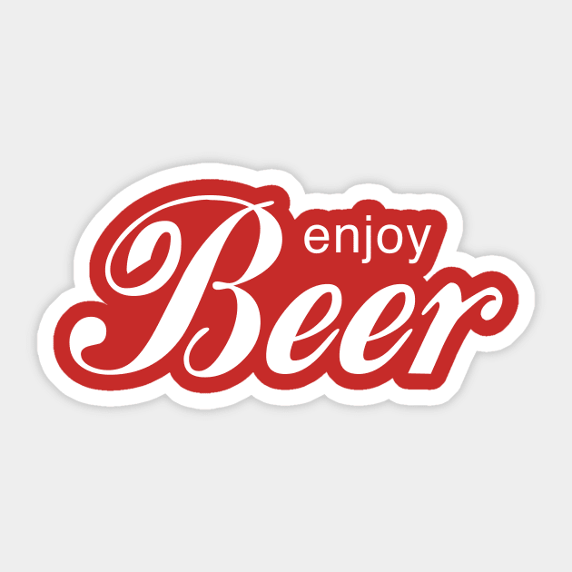 Enjoy beer Sticker by PartyTees